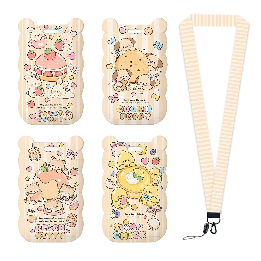 Cute Capybara Card Holder with Lanyard Unique Gift for Animal Lovers and Collectors Holder Accessories