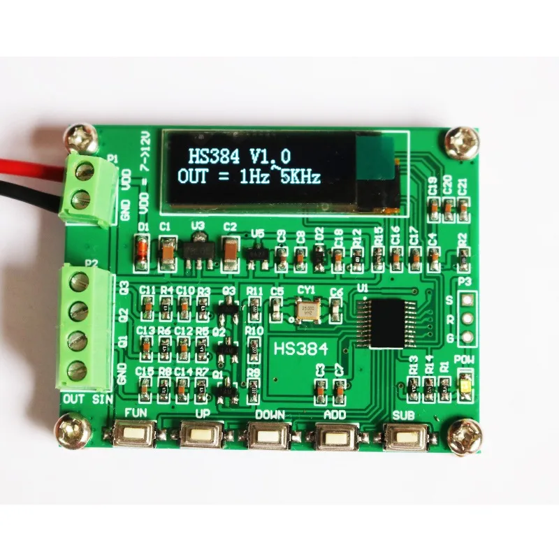New 1Hz~ 5KHz three-phase sine wave signal generator instrument, resolution 1 degree