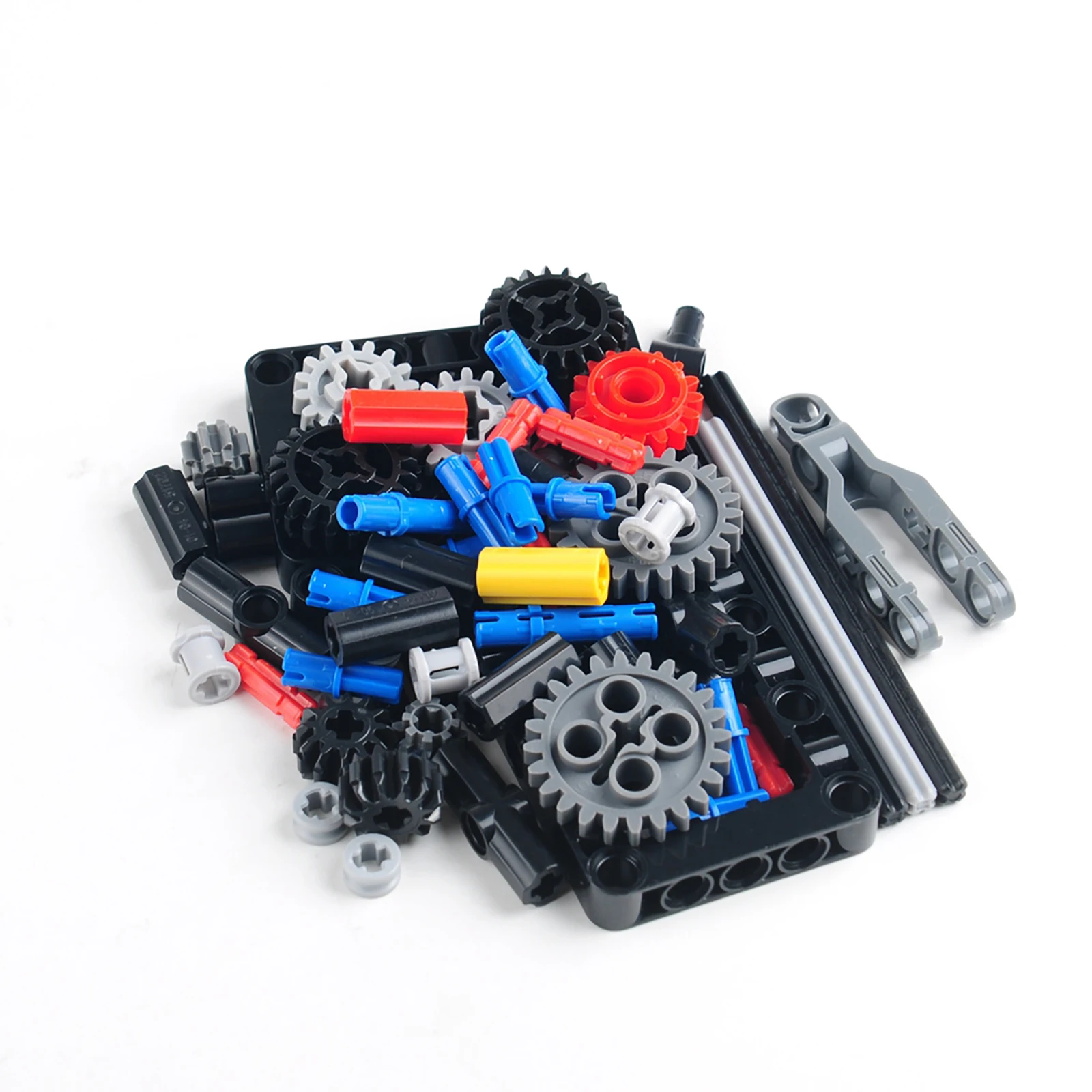 5-سرعات علبة التروس اللبنات MOC علب التروس اليدوية تعديل عدة الجسيمات الصغيرة الطوب الفني التروس التفاضلية لتقوم بها بنفسك اللعب