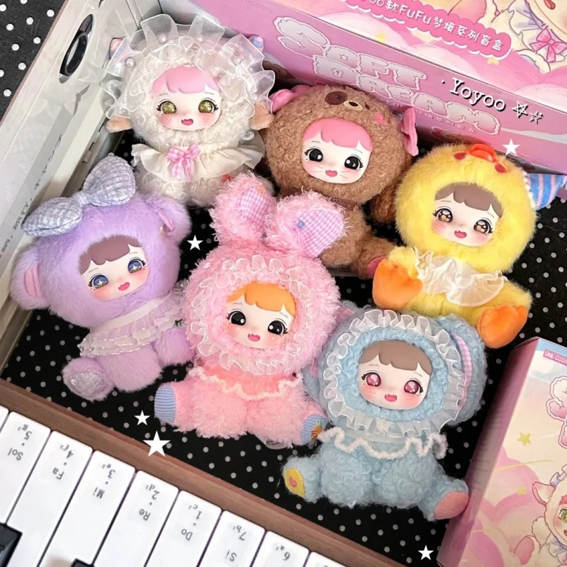 

Onecosmo Yoyoo Fufu Soft Dream Series Blind Box Cute Cartoon Doll Exquisite Desktop Decoration Kawaii Chritmas Collection Gifts