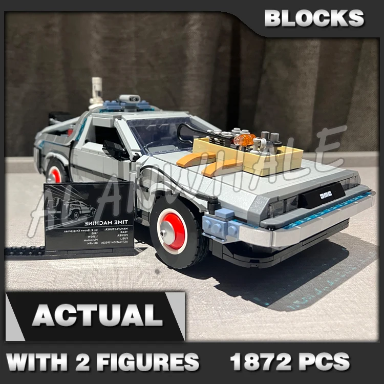 

1872pcs Creative Expert Back to the Future DMC-12 Time Machine Doctor 99998 Building Blocks Sets Compatible With Model