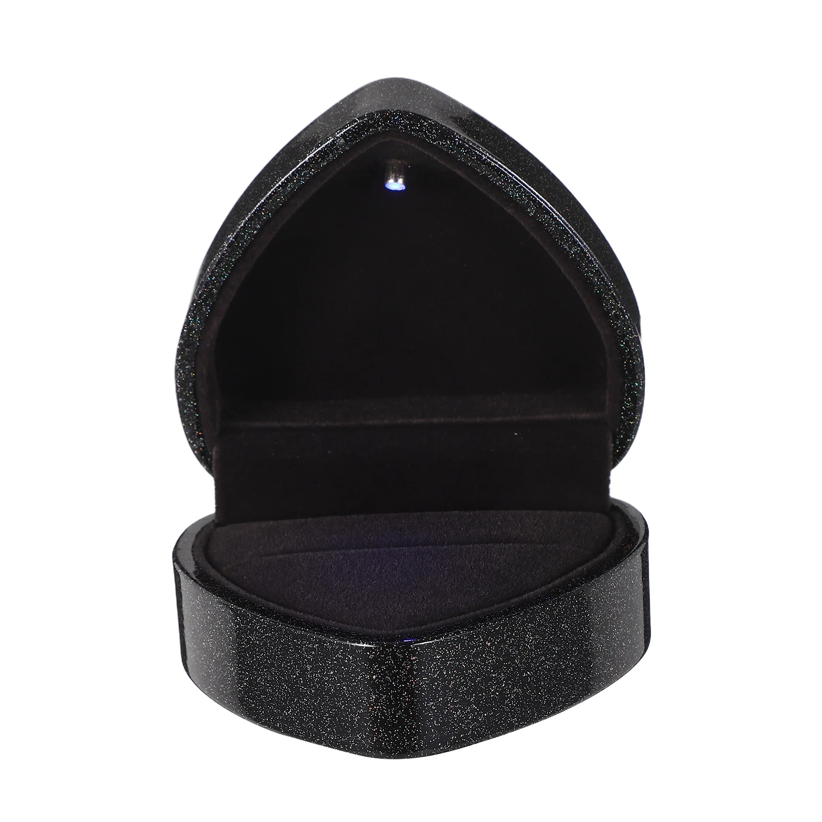 

Shape LED Light Engagement Ring Box Luxury Facet Jewelry Case Proposal Wedding Bridal Gift Anniversary