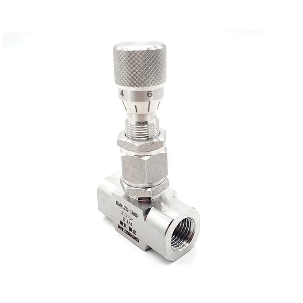 

1/8" 1/4" 3/8" 1/2" 3/4" BSP NPT Female Straight Or Elbow 304 316 Stainless Steel Flow Micro Rregulating Metering Needle Valve