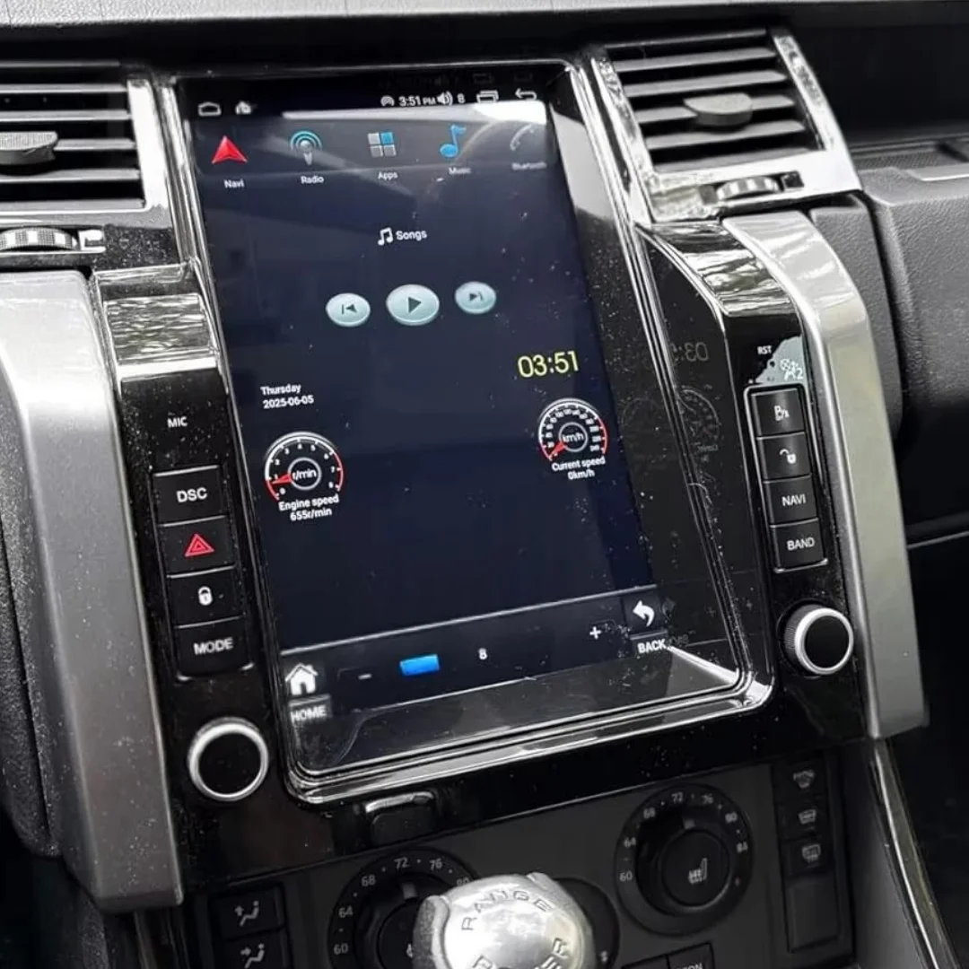 12.1Inch Touch Screen Radio Android 14 For Land Rover Range Rover Sport L320 2005-2009 Car Stereo Autoradio Multimedia Head unit