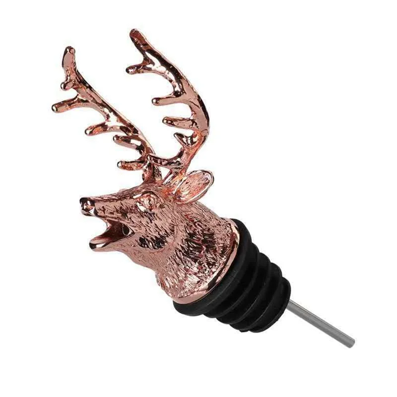 

AT48-Wine Stopper Deer Champagne Vacuum Seal Kitchen Tools Bar Accessories Home Brewing Wine Making Barware Wine Dispenser