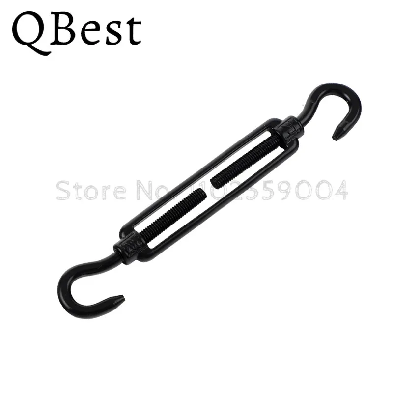 1PCS Stainless Steel Black Hook and Eye Tensioner Rope Cable Tension Adjustable Garden M4 M5 M6 M8 Wire Tensioner