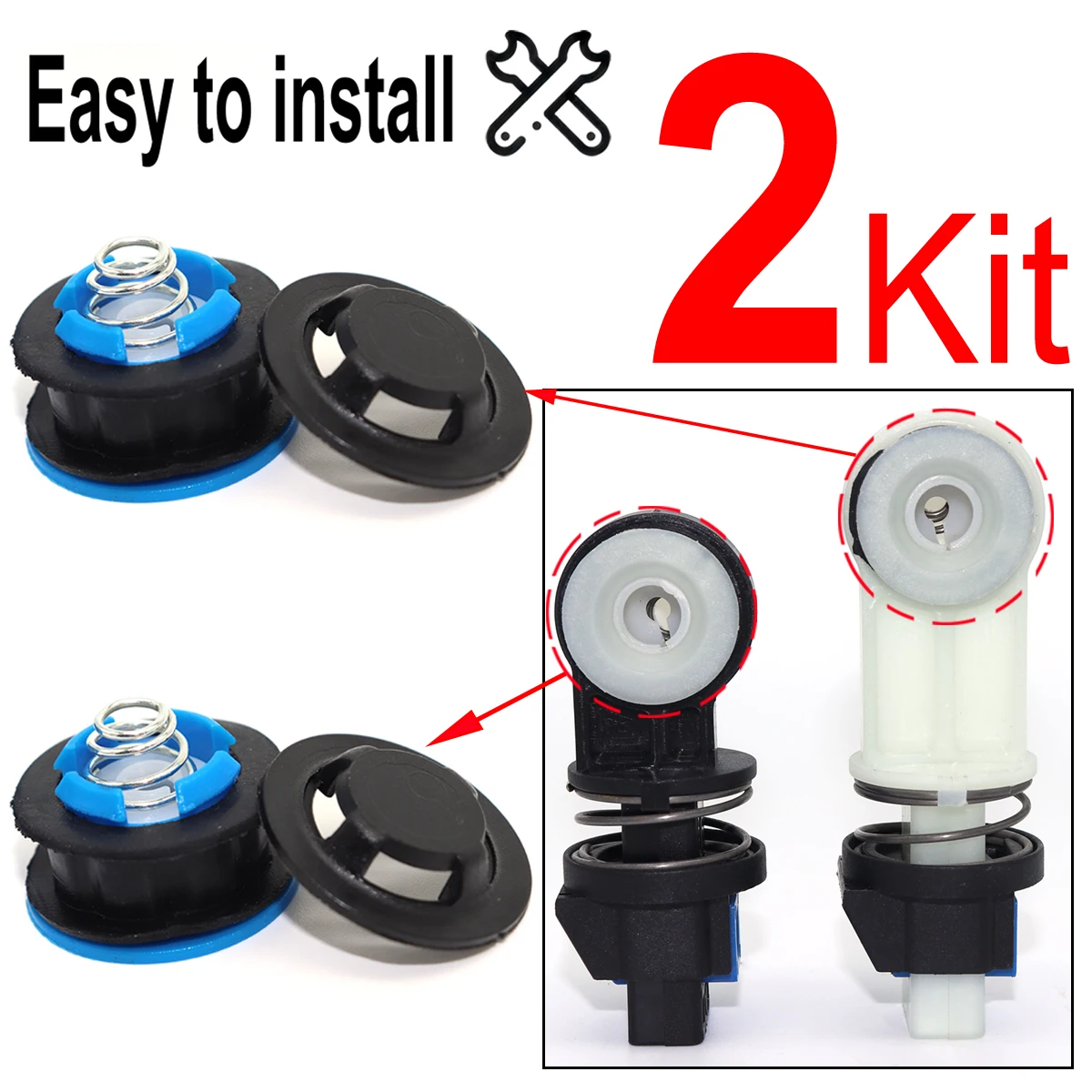 For Opel/Vauxhall Zafira Tourer 2011 2012-2023 2Kit MT Gear Shift Cable Linkage End Rod Bushing Lever Selector Adapter Grommet