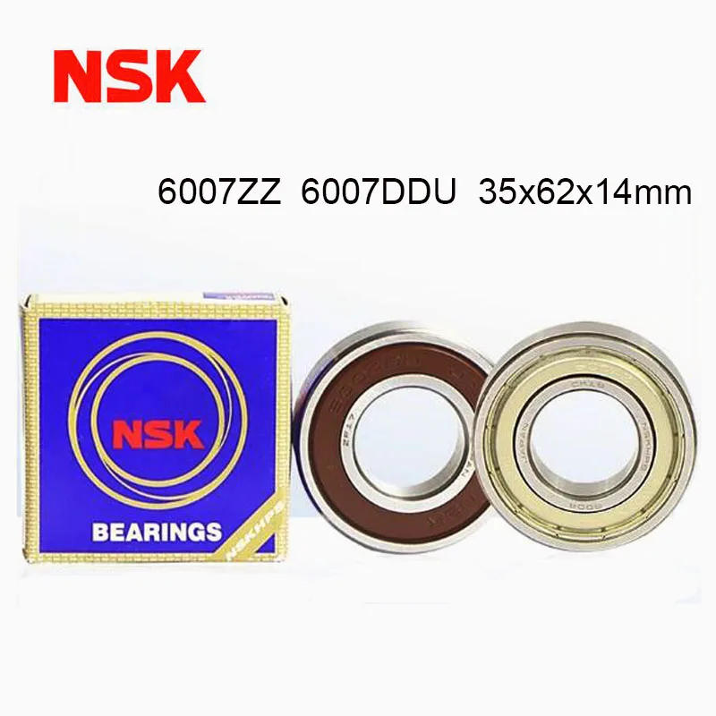

Japan NSK Bearing 2PCS 6007DDU 6007ZZ 6007RS 6007-2RS Deep Groove Ball Bearing 35X62X14mm 2022 Hot Sale Ball Bearing