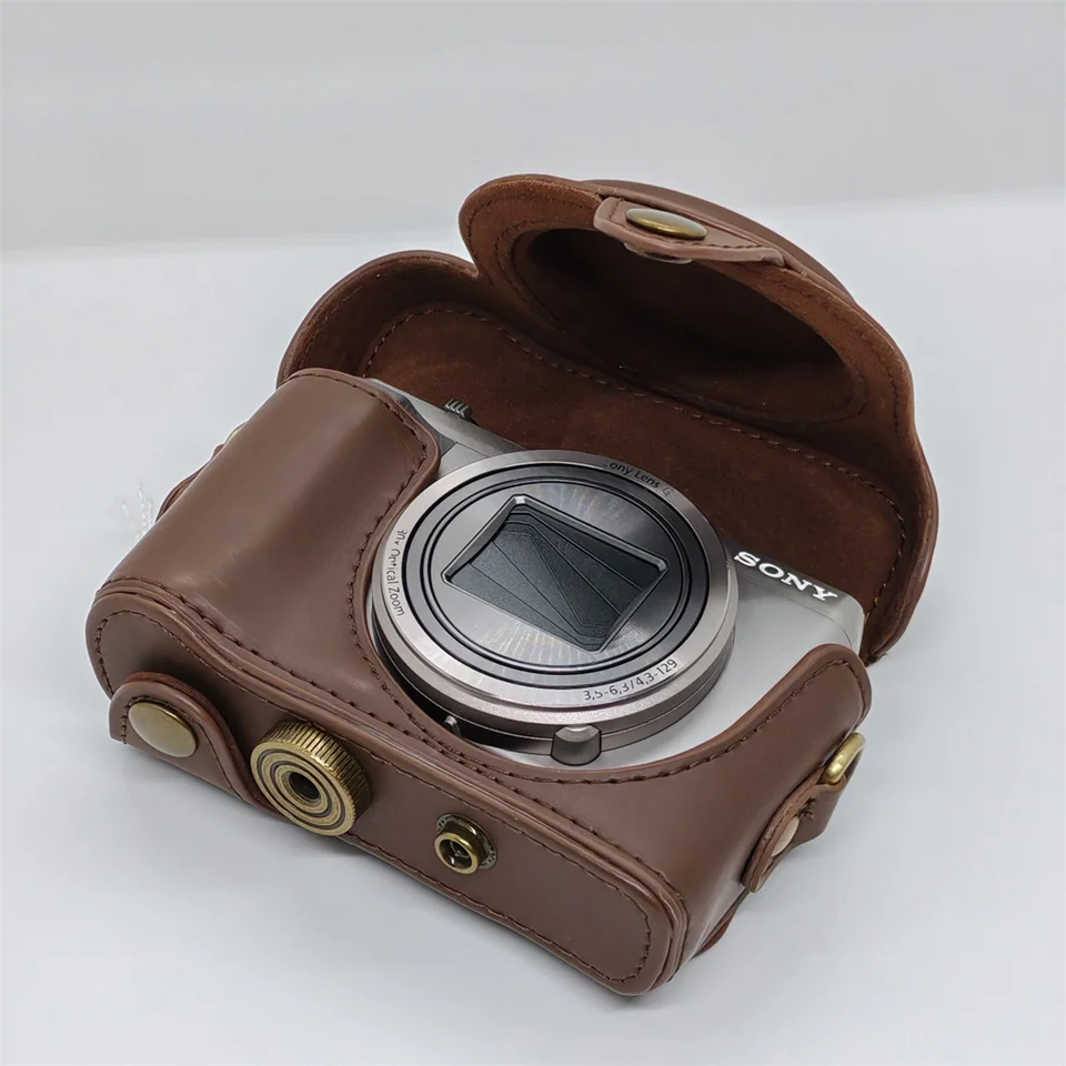 PU Leather Camera Case Bag for Sony Cyber-shot DSC-HX50 HX50V HX60