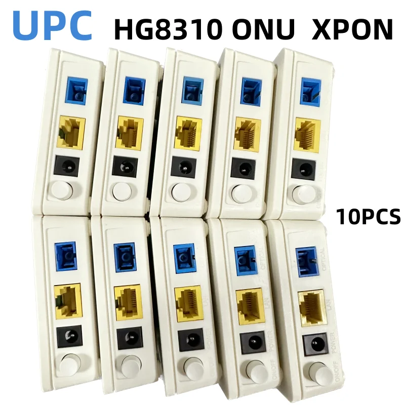 

10 pcs ONU XPON UPC GPON Original EPON Fiber Optics Router ONT GPON FTTH 100%ONU EPON hg8310 ONU Home Router ONT Modem 2 5gbe