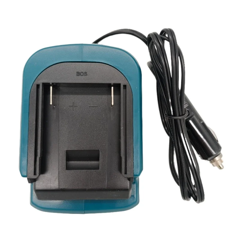 Mini Car Charger for Bosch 18V Li-ion Battery Series Portable Charger Cigarette Lighter Plug with LED Light for Outdoor Use