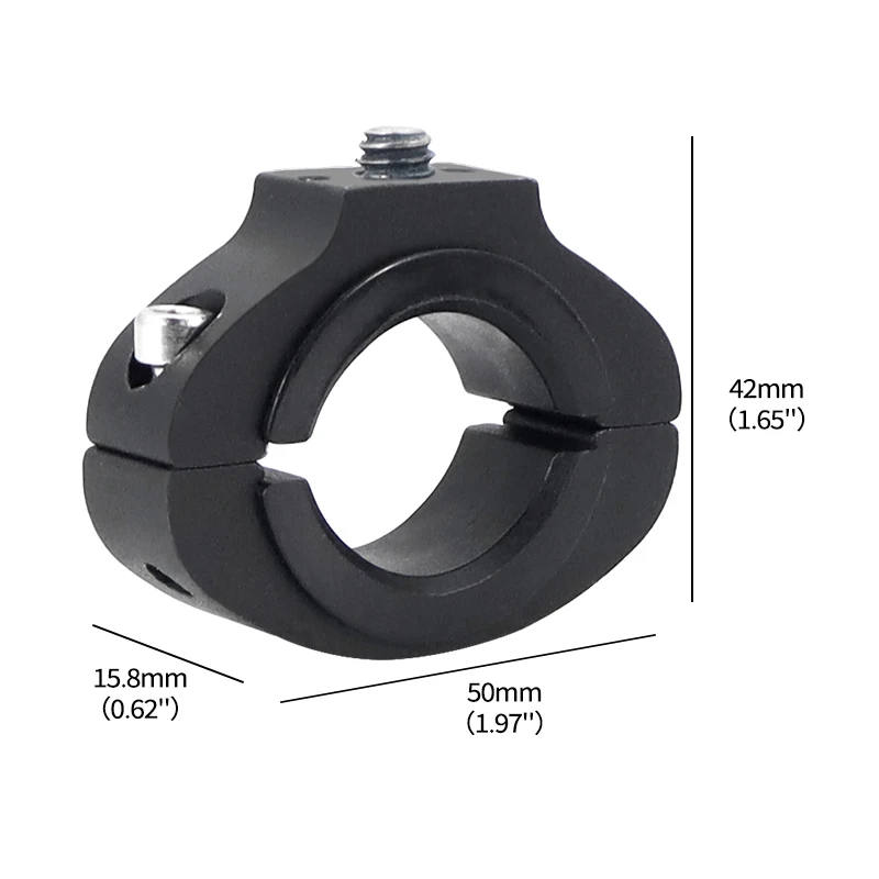 Kamera Fahrrad Lenker Klemmhalter 1/4" Schraubmontage Fahrrad Clip Metall für GoPro Insta360 DJI OSMO 360 Radfahren Motorrad Halterung – Detail 15