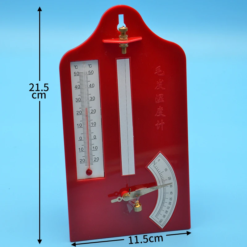 Imagem -02 - Precisão Cabelo Higrômetro e Termômetro Laboratório ou Sala de Aula Geografia Equipamento Laboratorial Instrumentos Ensino