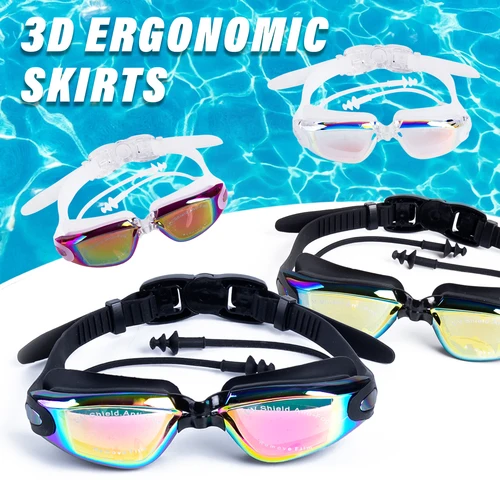 Gafas de natación ajustables profesionales HD gafas de natación impermeables gafas deportivas para nadadores