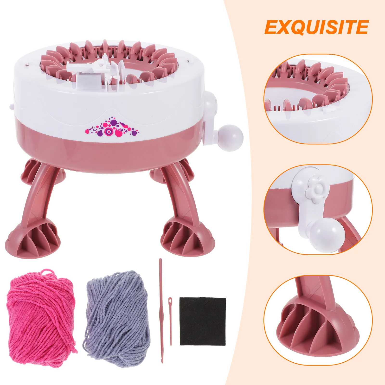 DIY Knitting Machine Small Size Knitting Machine Toy Kids Knitting Machine Toy plastic knitting Machine Toy Knitting Crochets