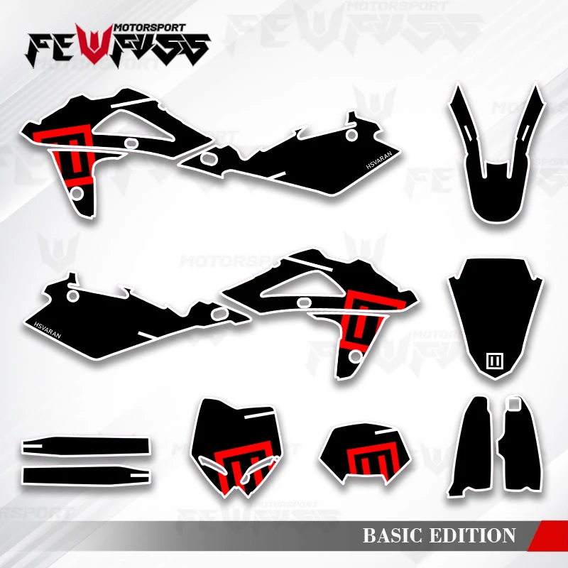 

Графические наклейки Fewfuss, наклейки для мотоцикла, фон на заказ для Husqvarna 2005 2006 2007, TC TE WR 001