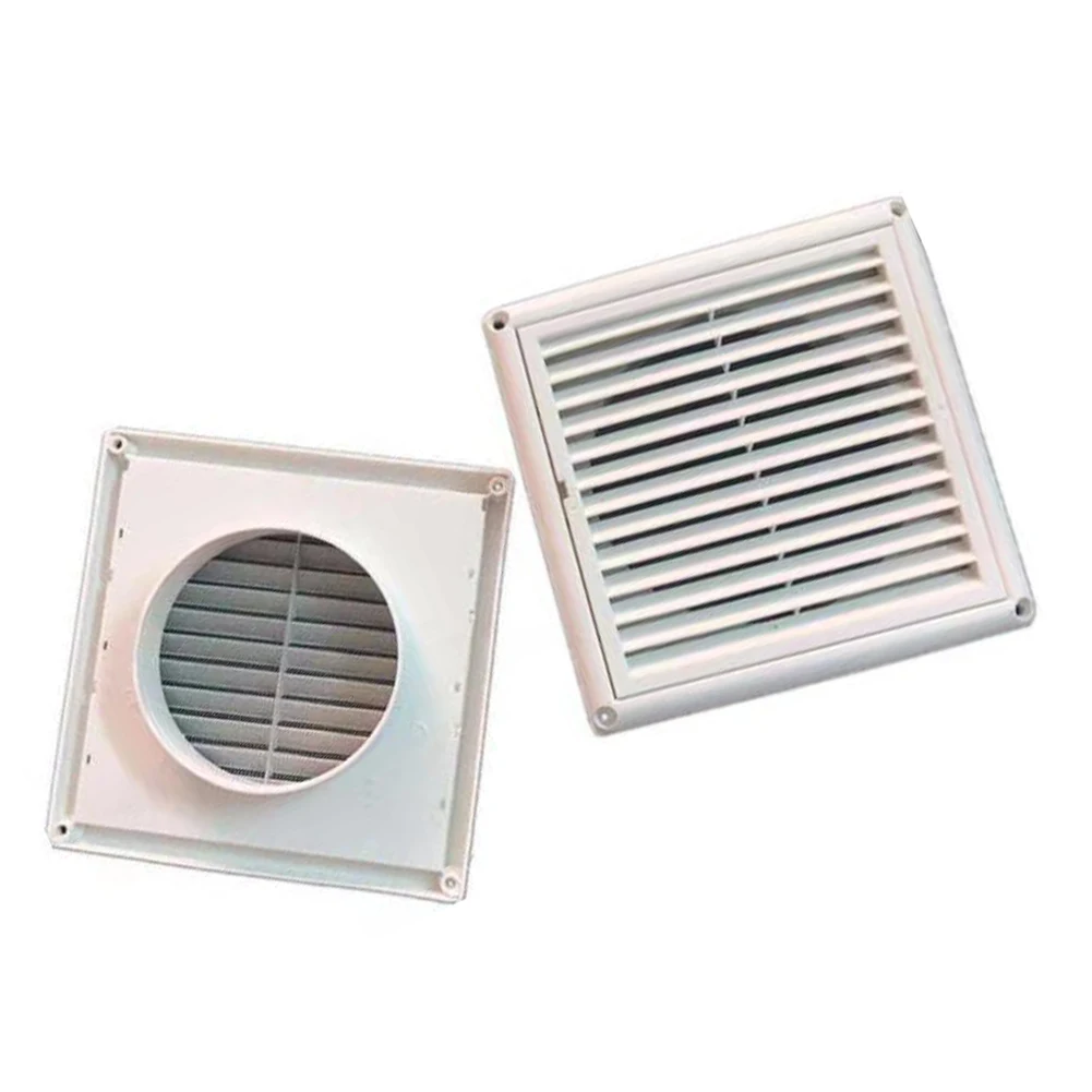 Square Duct for Air Handling in For Exhaust Return and for Fresh Air Ventilation Systems with Slant Louvered Outlet Design