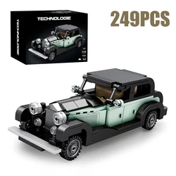 249PCS 8 LITER Classic Car Building Block Creative City Vehicle Diy Car Model Bricks Desktop Display Toys For Kids Holiday Gifts