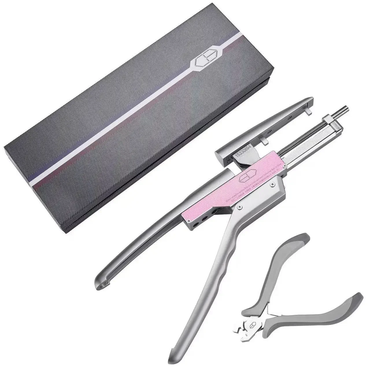 6D Hair Extension Machine with Plier Set with Extension Strands/Quick and Seamless Extension