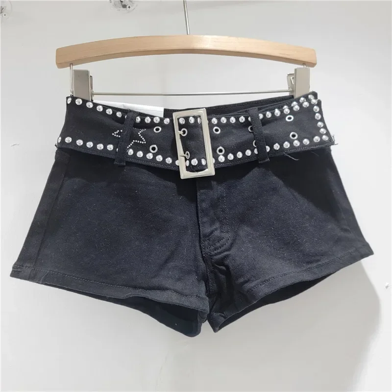 Fashion Retro Leopard Print Women Shorts Y2k Dropped Pocket Button Street Lady Outwear Half Pants Female 2025 Spring Summer