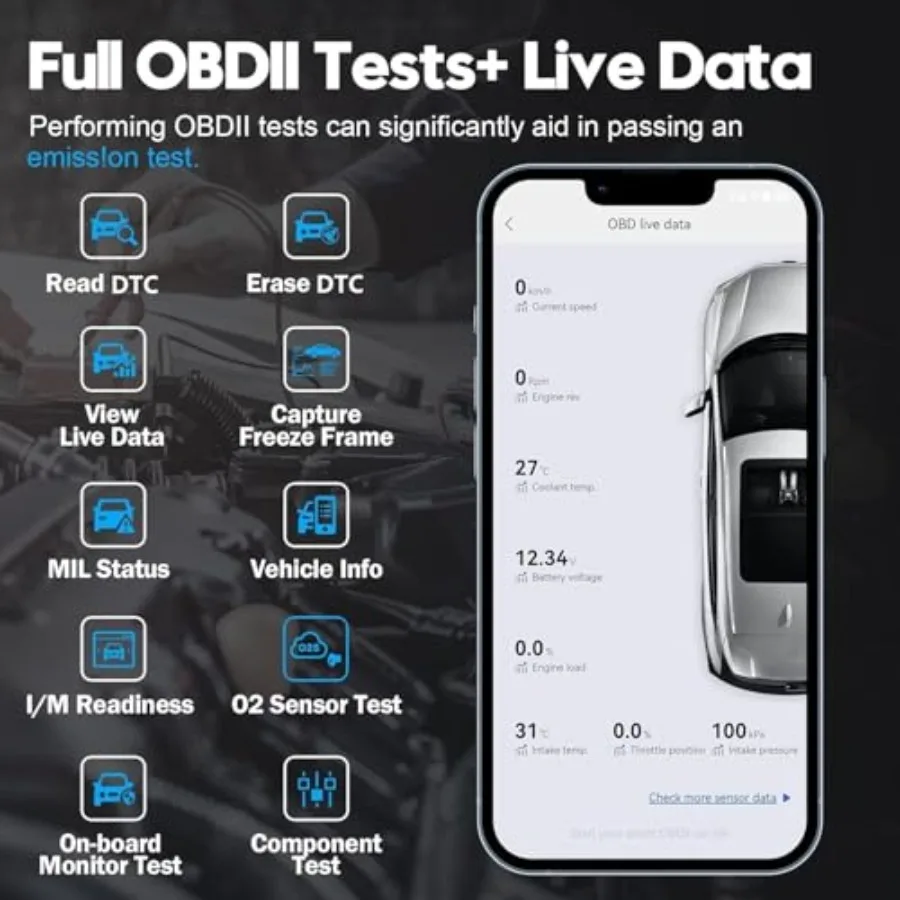 AD20 Pro Obd2 الماسح الضوئي للسيارة 2025 قارئ الرمز اللاسلكي آيفون أندرويد جميع أداة تشخيص النظام لفحص المحرك ABS SRS