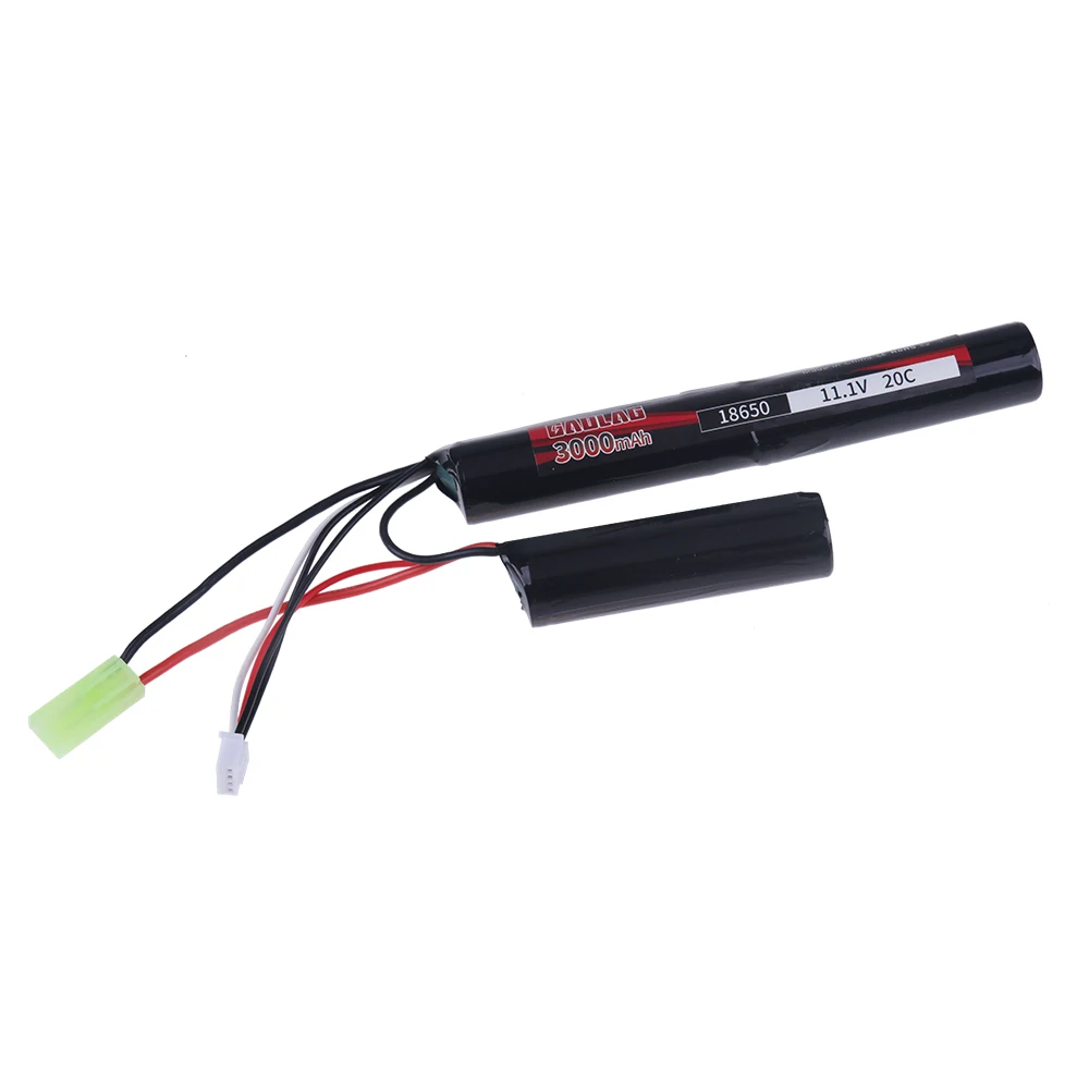 Bateria Mini Airsoft Gun, Bateria Lipo RC, Modelo AKKU, 11.1V, 3000mAh, 20C, 2 células