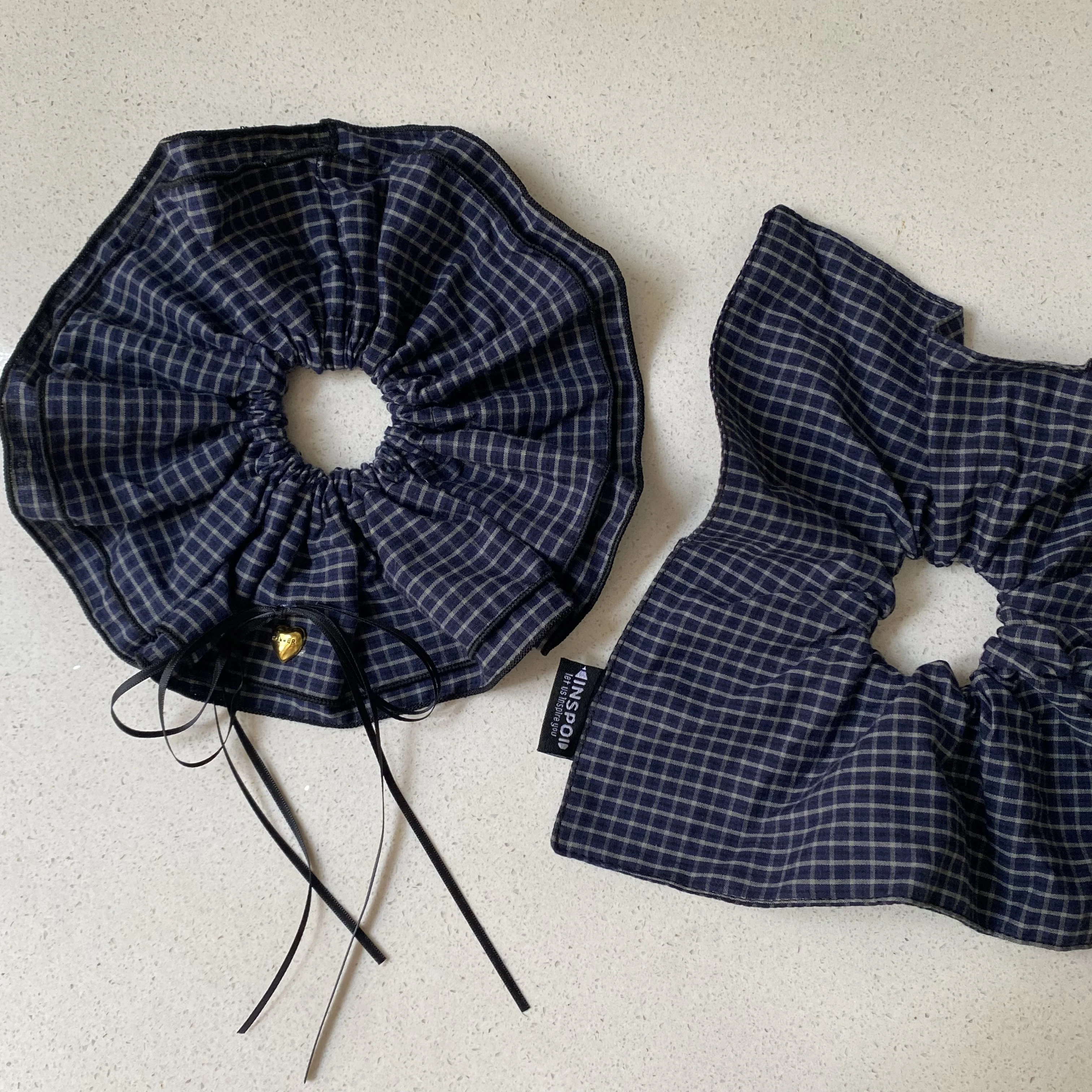 

Набор аксессуаров для волос в клетку в стиле преппи, 2 предмета: резинка для волос и заколка, милый декор для волос в студенческом стиле для женщин