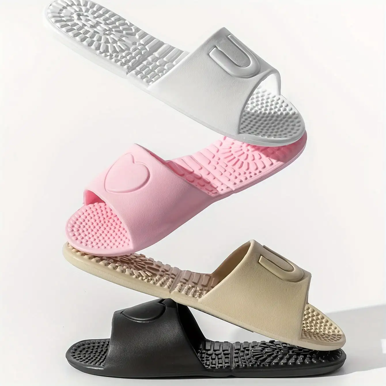 

Foldable Travel Slippers -Thick EVA Sole Slides for Men & Women, Lightweight & Portable for Indoor/Outdoor, Spa, Hotel & Home