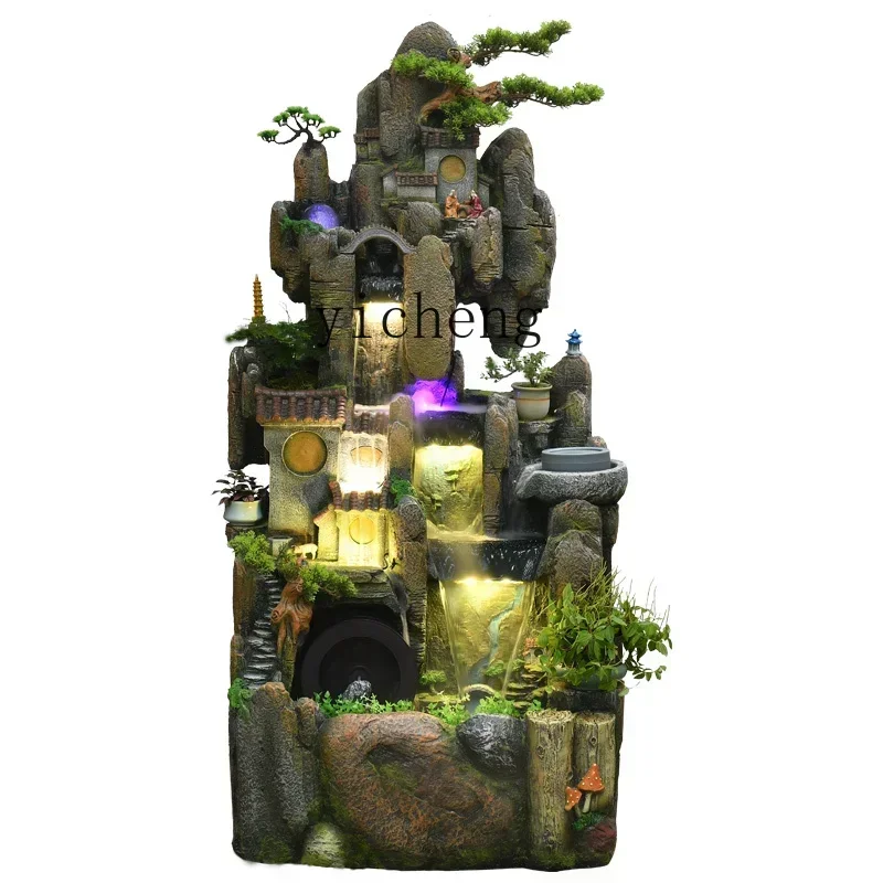 BJ-21   rockery feng shui wheel  flowing water ornament living room office courtyard fish pond alpine circulating water feature