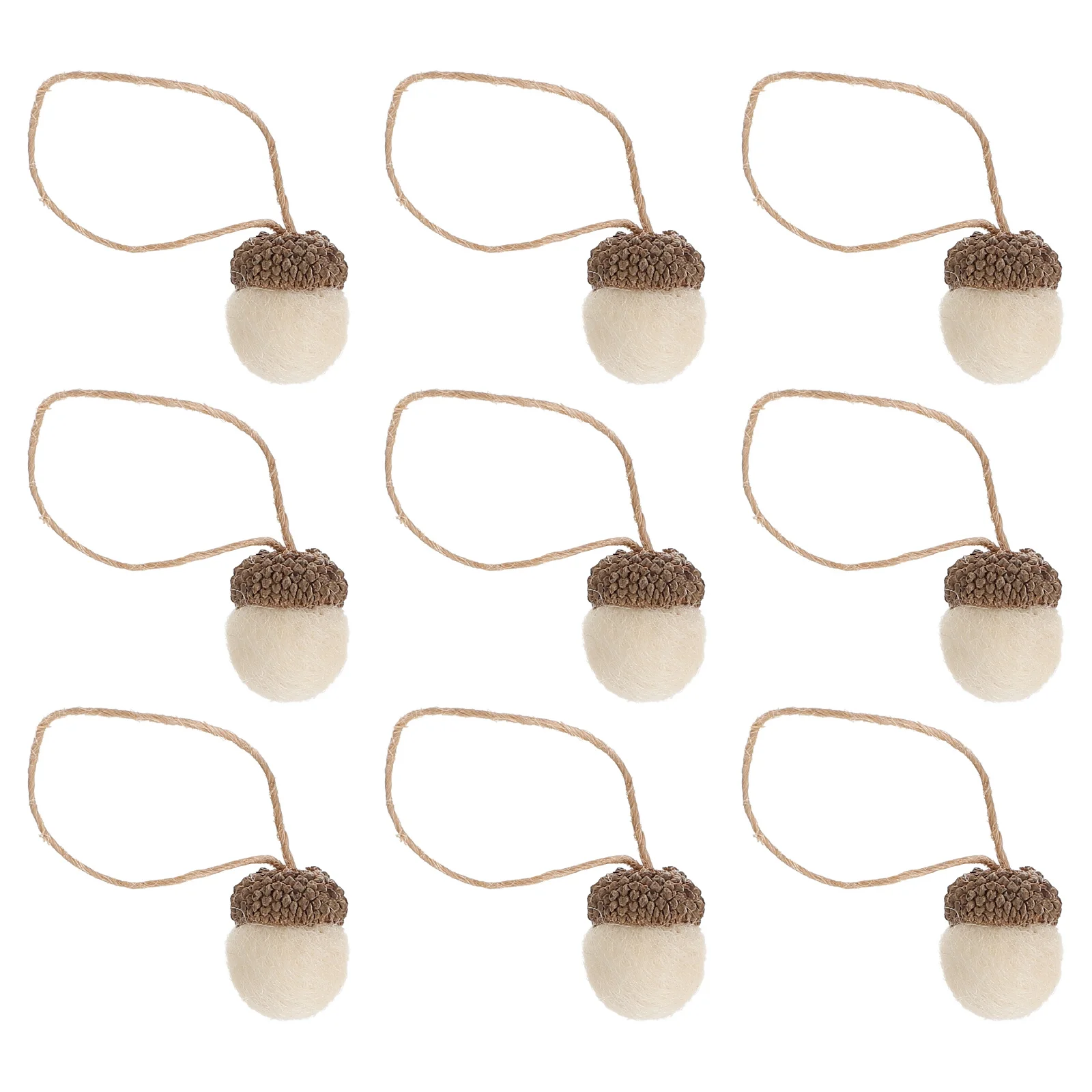 

18Pcs Pine Cone Hanging Pendant Felt Xmas Tree Hanging Decor Christmas Ornaments Festival Home Decorations