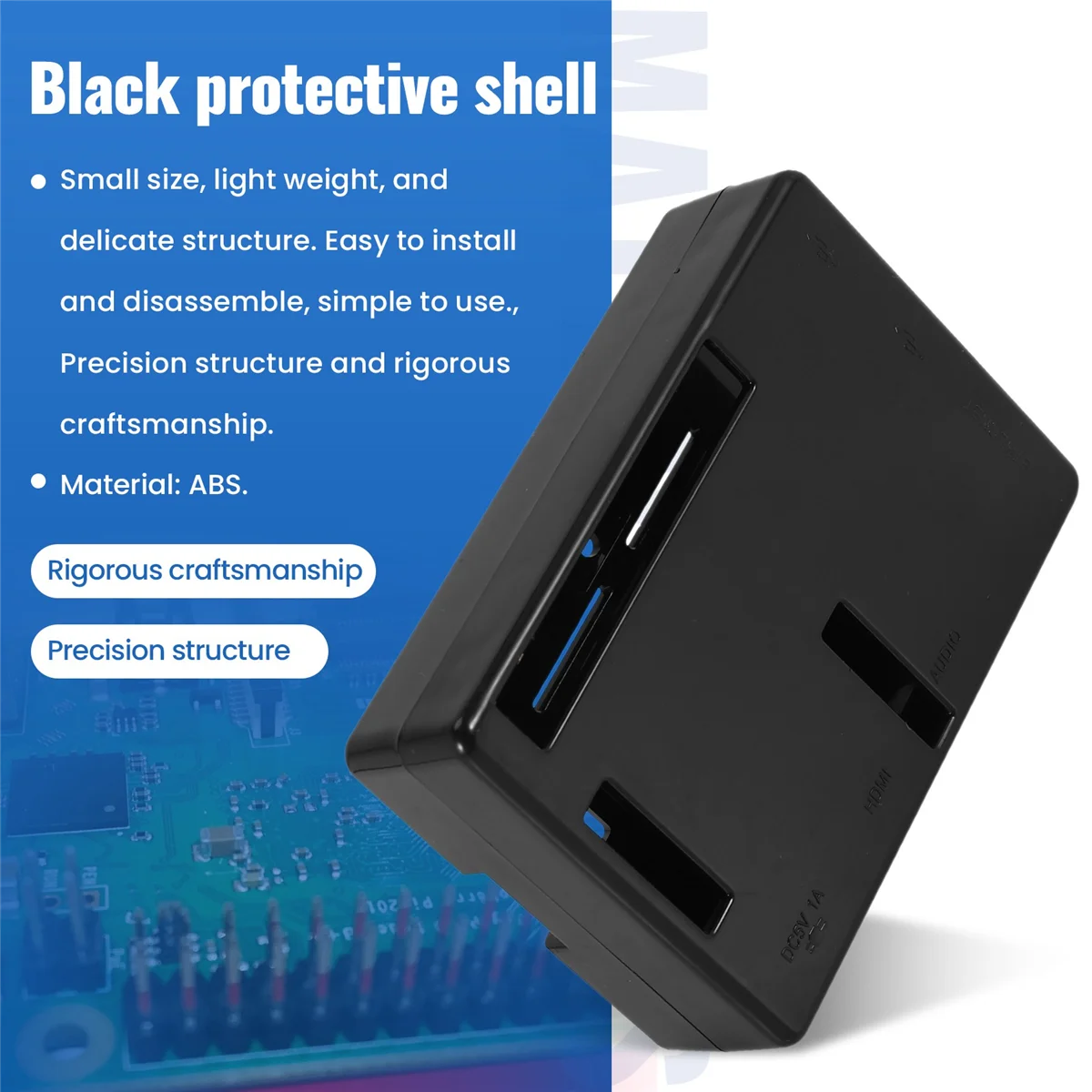 Y14ARaspberry Pi 3 Modell B Hülle, Schutzhülle für Raspberry Pi 3 Hülle, Raspberry Pi 3 Modell B NICHT im Lieferumfang enthalten (Schwarz)