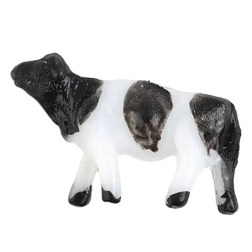 30 peças modelo de vacas em escala n 1:150 modelo ferroviário pintado animais de fazenda modelo cena construção pintura ferroviária fazenda animal