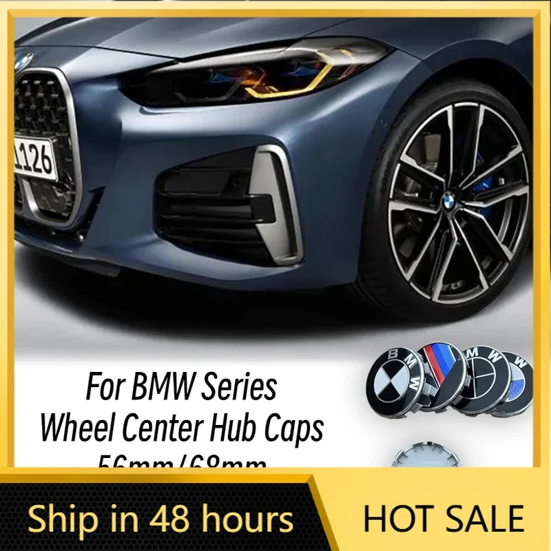 

Эмблемы BMW для центральных колпачков колес, 4 шт., 56 мм/68 мм, наклейки, аксессуары для декора авто для BMW F20 E39 G30 G20 E36 E92 F11 F91 X3