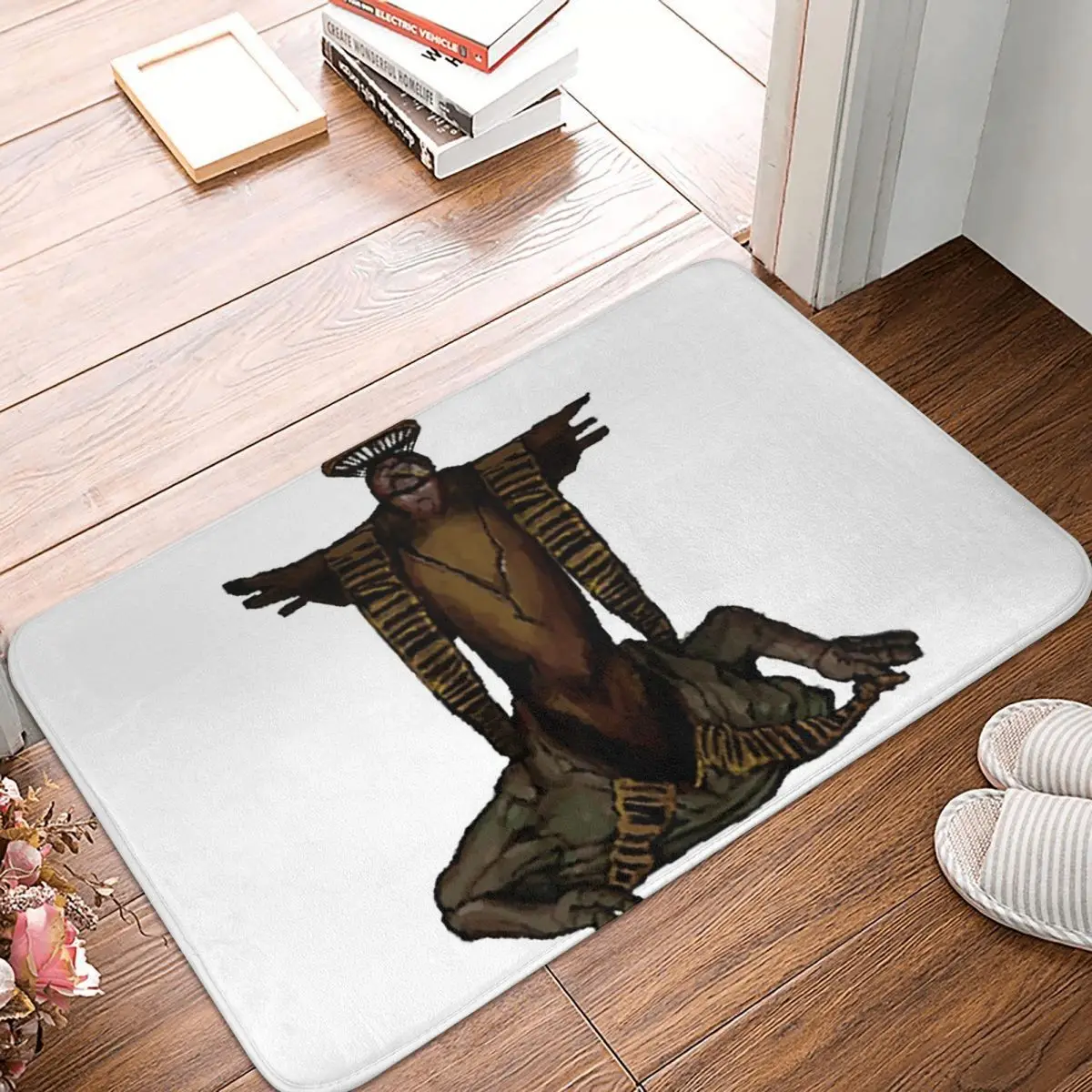 Statue Of God Of Fear And Hunger Funger The Girl Transformation Anti-slip Doormat Floor Mat Carpet Rug for Kitchen Footpad Mats