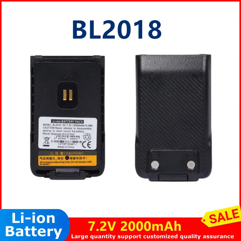 

BL2018 two way radio battery 7.2V 2000mAh Li-ion battery for hytera BD500 BD510 BD610 TD550 radio