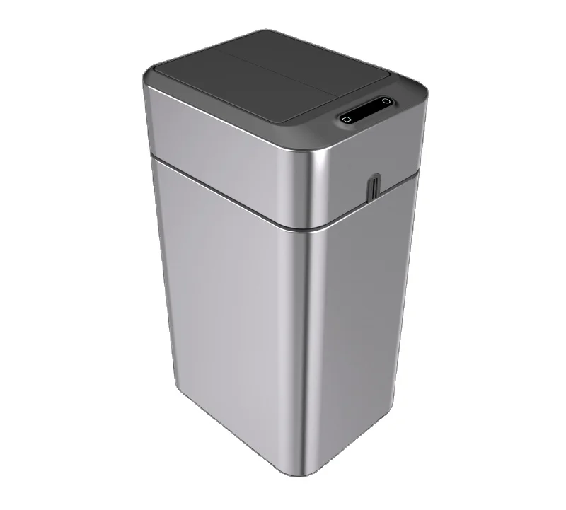 

Automatic sensor double open trash can smart trash can center open stainless steel trash can
