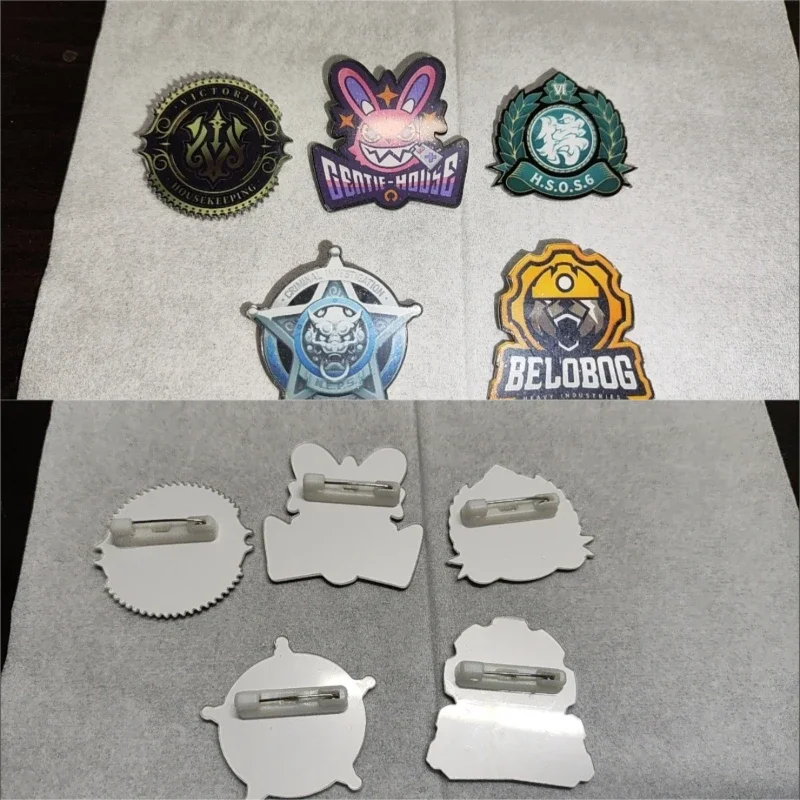 Zenless Zone Zero Gentle House H.S.O.S.6 NEPS Acrylic Brooch Pin Cosplay Badge Jewelry Accessories For Clothes Backpack Gifts