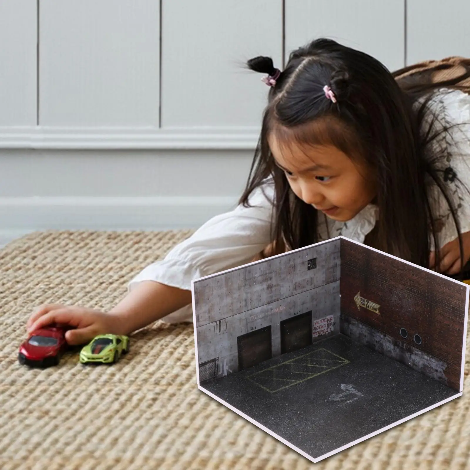 

1/64 масштабная модель автомобиля диорама парковка экшн-фигурки фон фон