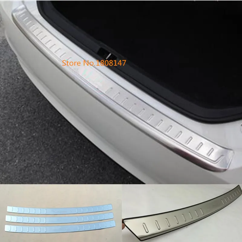 

For Toyota Camry 2015 2016 2017 Car Stainless Steel Sticker Back Rear Pedal Door Scuff Plate Outside Threshold Trunk Trim 1pcs