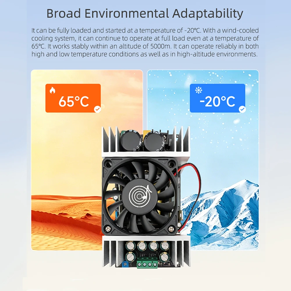 LLC Hochwertiges Isoliertes Schaltnetzteil AC 220V zu DC 48V 800W Einstellbares Geräuschloses 17A Netzteil für Verstärker – Detail 20