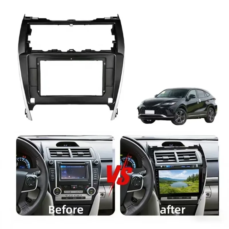 

10.1 inch Car Fascia Radio Panel for TOYOTA Camry 2011-2015 Dash Kit Install Facia Console Bezel Adapter Plate Cover Trim Frame