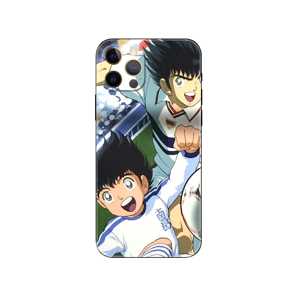 Captain Tsubasa Ozora Genzo football ，phone case for iphone，14 se 6 6s 7 8 plus x 10 XR XS 11 12 13 mini pro MAX black tpu back