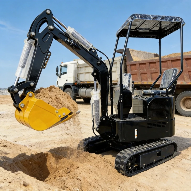 

Мини-экскаватор 0,8 тонны с двигателем YANMAR, стандарт EPA/Euro 5, для сельского хозяйства и строительства, дизельный мини-экскаватор, европейские инструменты.