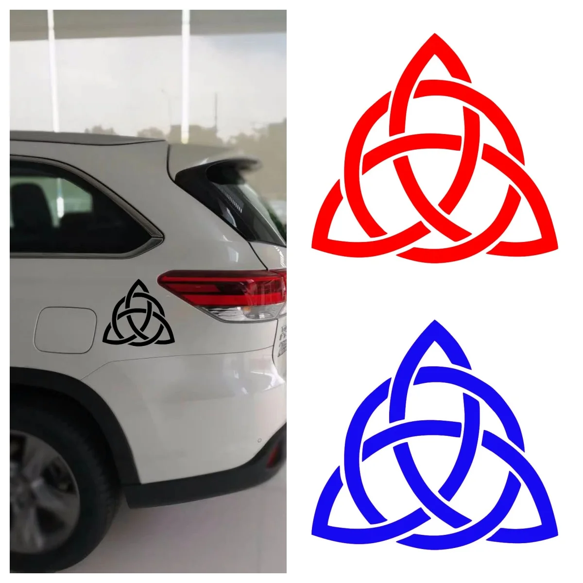 

Triquetra Celtic Knot Car Sticker Vinyl Decal for Auto Window Body Bumper Wicca Pagan Decor