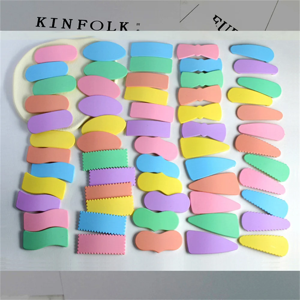 20Pcs Colorful Resin Hairpin Base DIY Handmade Material Girl Bow Barrette Jewelry Making Accessories Kid Hairclip Craft Supplies