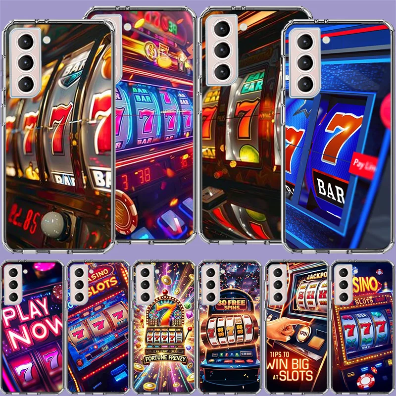 Get Ready for 7 Fortune Frenzy Clear Phone Cases for Samsung S26 Ultra Galaxy S25 Edge S24 S23 FE S21 Plus S20 S22 S10 Cover Pat