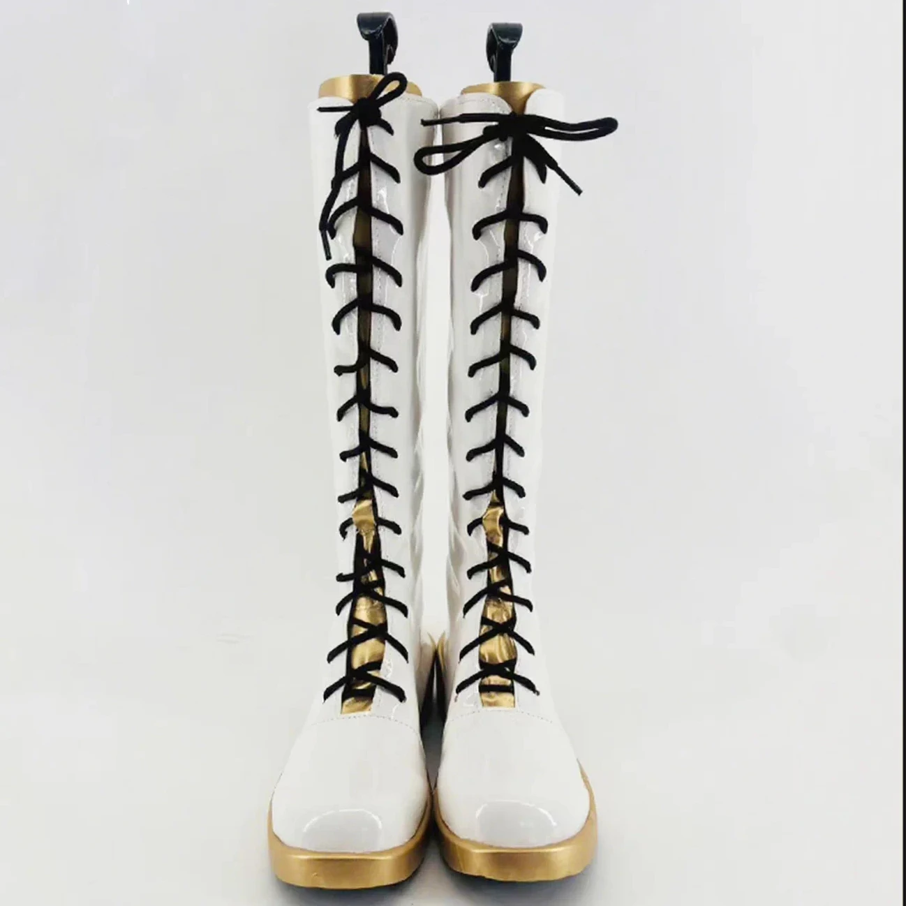 Buty K-Pop Demon Hunters Zoey Mira Rumi Czarne Złote Idol Film Cosplay dla Dziewczyn na Imprezę, Do Odgrywania Ról, Buty Sceniczne