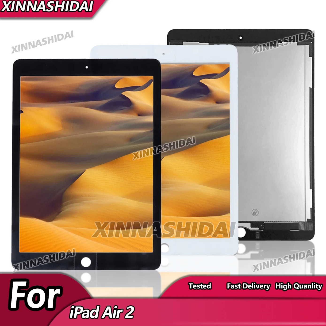 

9.7"LCD For Apple iPad 6 Air 2 A1567 A1566 Display Touch Screen Digitizer Sensors Assembly Panel Replacement Parts