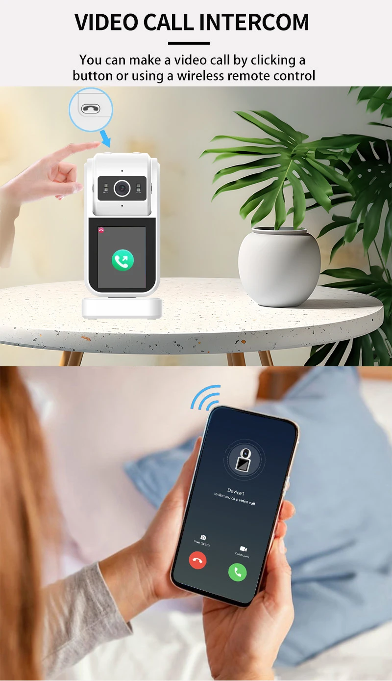 2,8-дюймовый IPS-дисплей, видеоняня 355 °   PTZ-камера 3-мегапиксельная двусторонняя аудиокамера ночного видения для защиты безопасности, камера видеонаблюдения