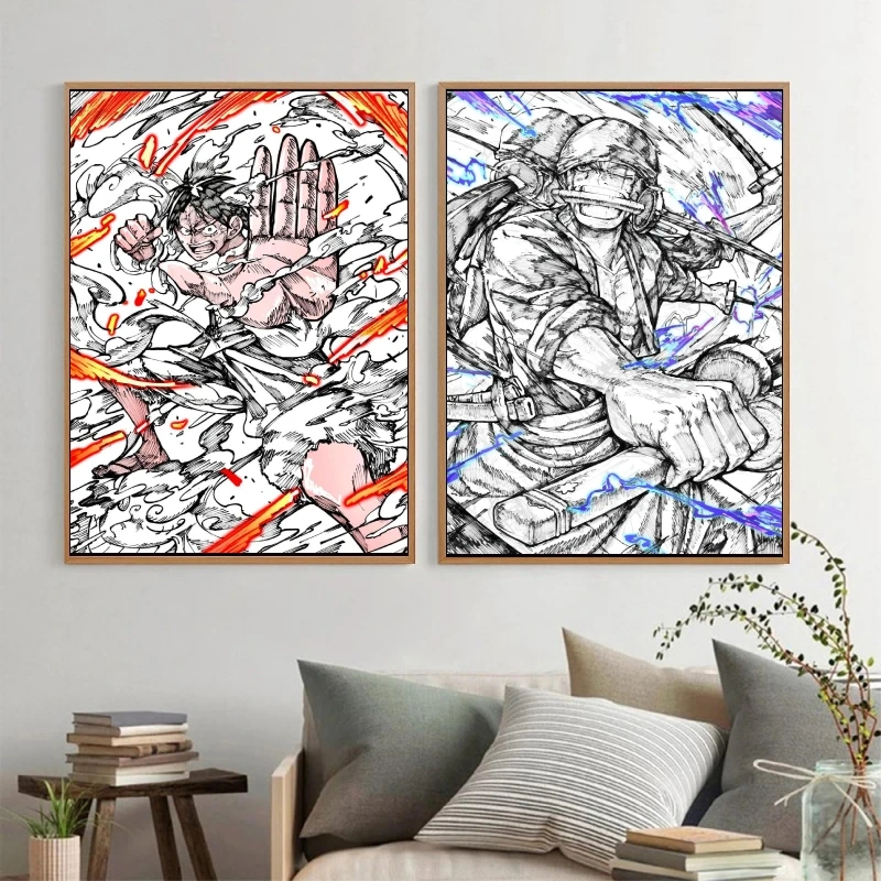 

Japanese Anime One Piece Canvas Paintings Friends Gifts Picture Print Wall Prints and Prints Modern Living Room Poster Home